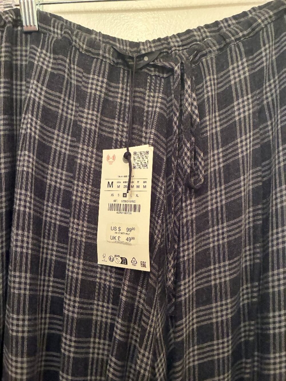 GREY/BLACK BALLOON TROUSER